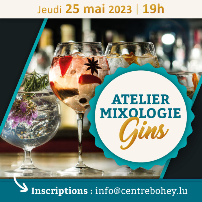 Atelier gins 25 mai 2023