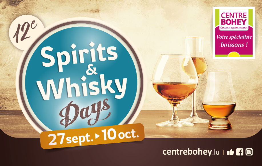 Spirits & Whisky Days du 27 septembre au 10 octobre