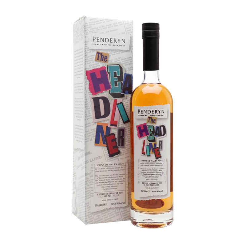 Penderyn Icons of Wales - Headliner - 70cl