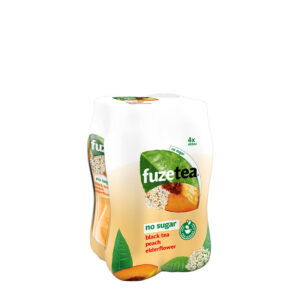 FuzeTea Black Tea Peach Elderflower 4 x 40cl