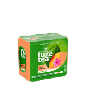 FuzeTea Black tea - Peach Hibiscus 6 x 33cl
