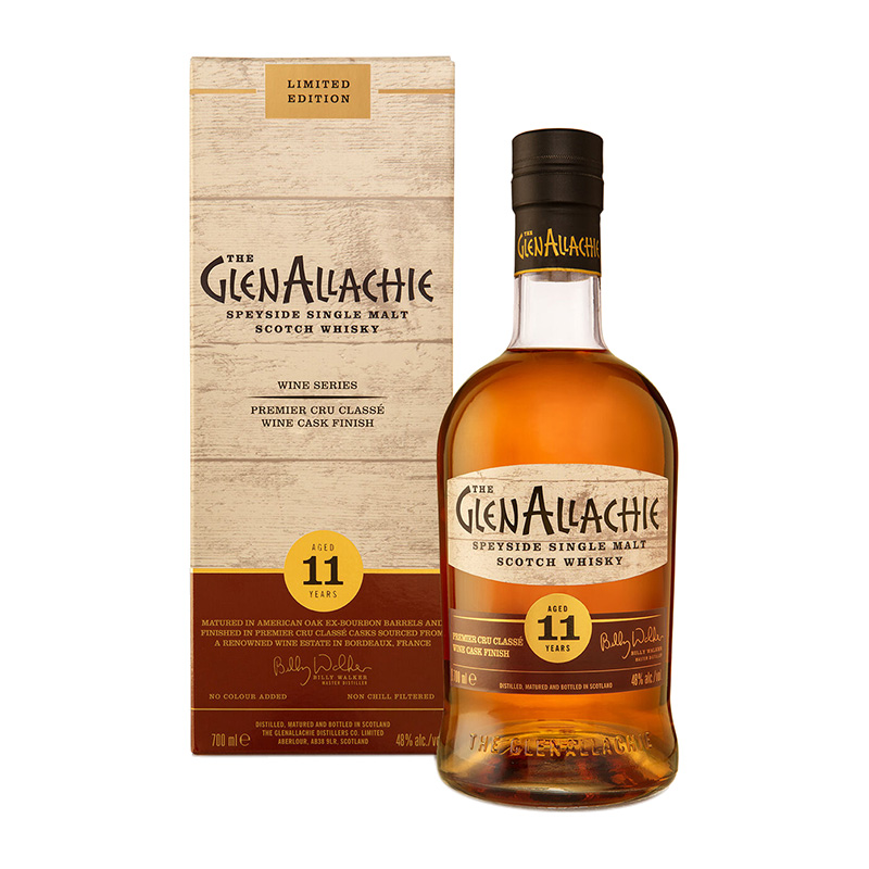 The GlenAllachie 11 ans Wine Cask Series - Premier Cru Classé wine cask finish - 70cl